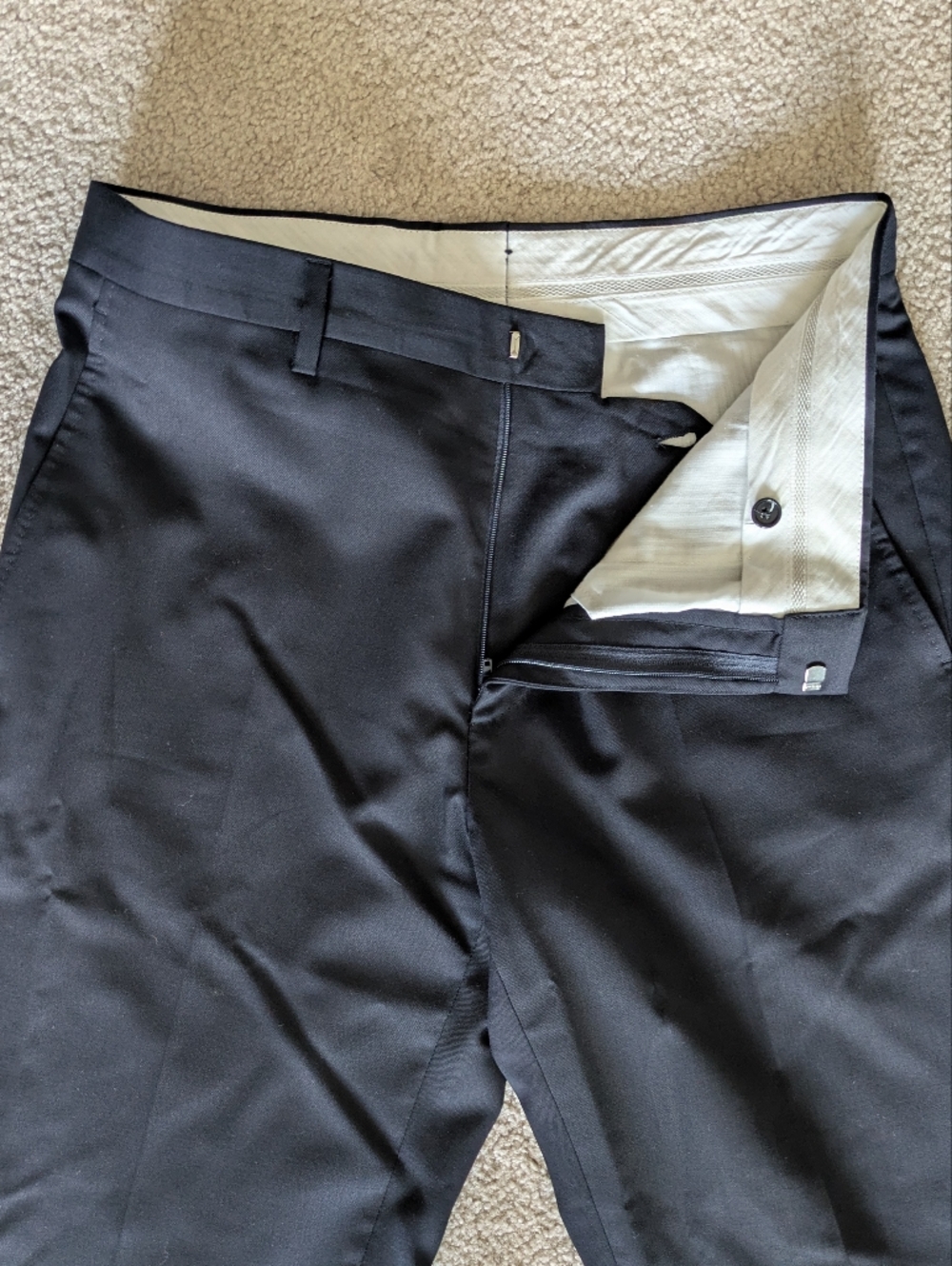 Navy Suit Pants
